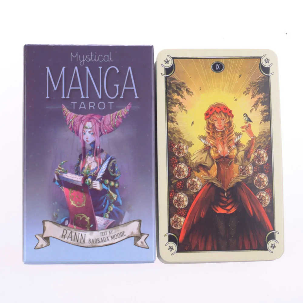 Mystical Manga Tarot Cards Party Deck Forniture Gioco da tavolo inglese Giocare con la guida PDF