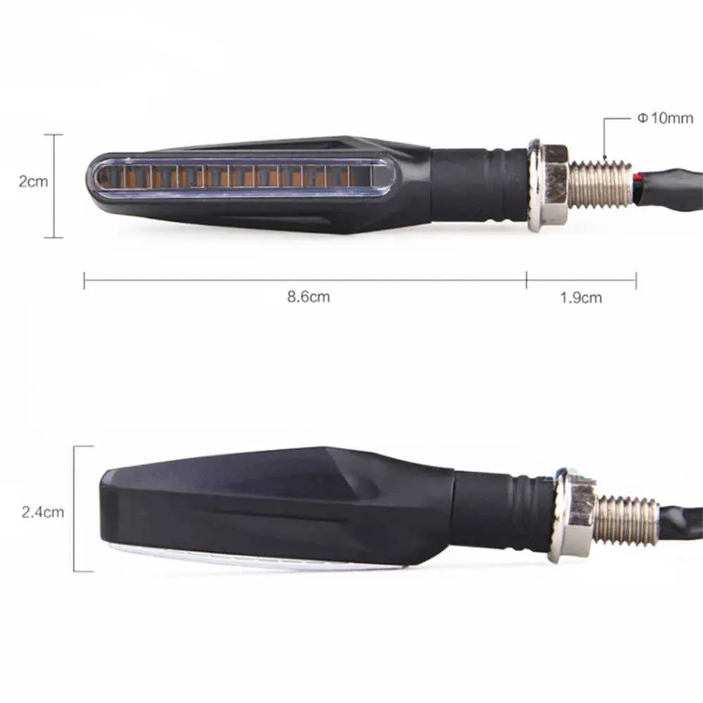 2 шт. 12В светодиодный мотоцикл поворот сигналов света 12 SMD хвост Флашер проточной воды Blinker IP68 сгибаемый мотоцикл мигающие огни автомобиля