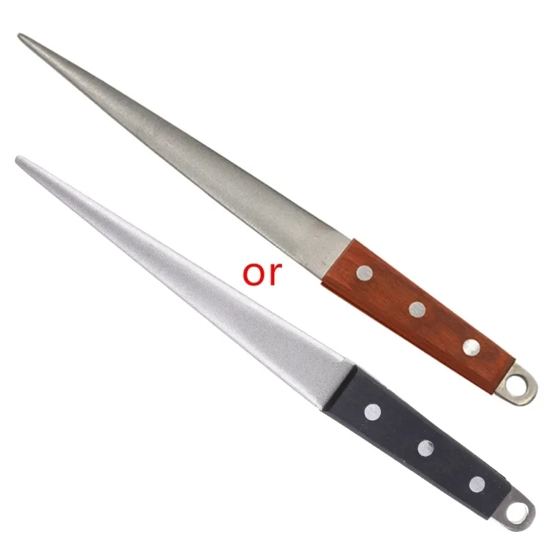 Diamond Knife Honing Rod Professionell Kock Ening Steel Kitchen Knives Eners ideal för 220311