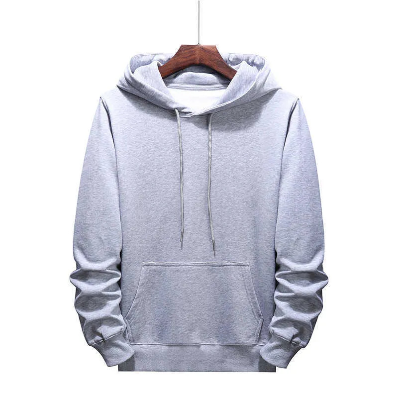 Automne Big Taille 9XL Mode Sweat-shirt de haute qualité Hommes Hip Hop Pull à manches longues Noir Gris Sweats à capuche Streetwear Vêtements 211014