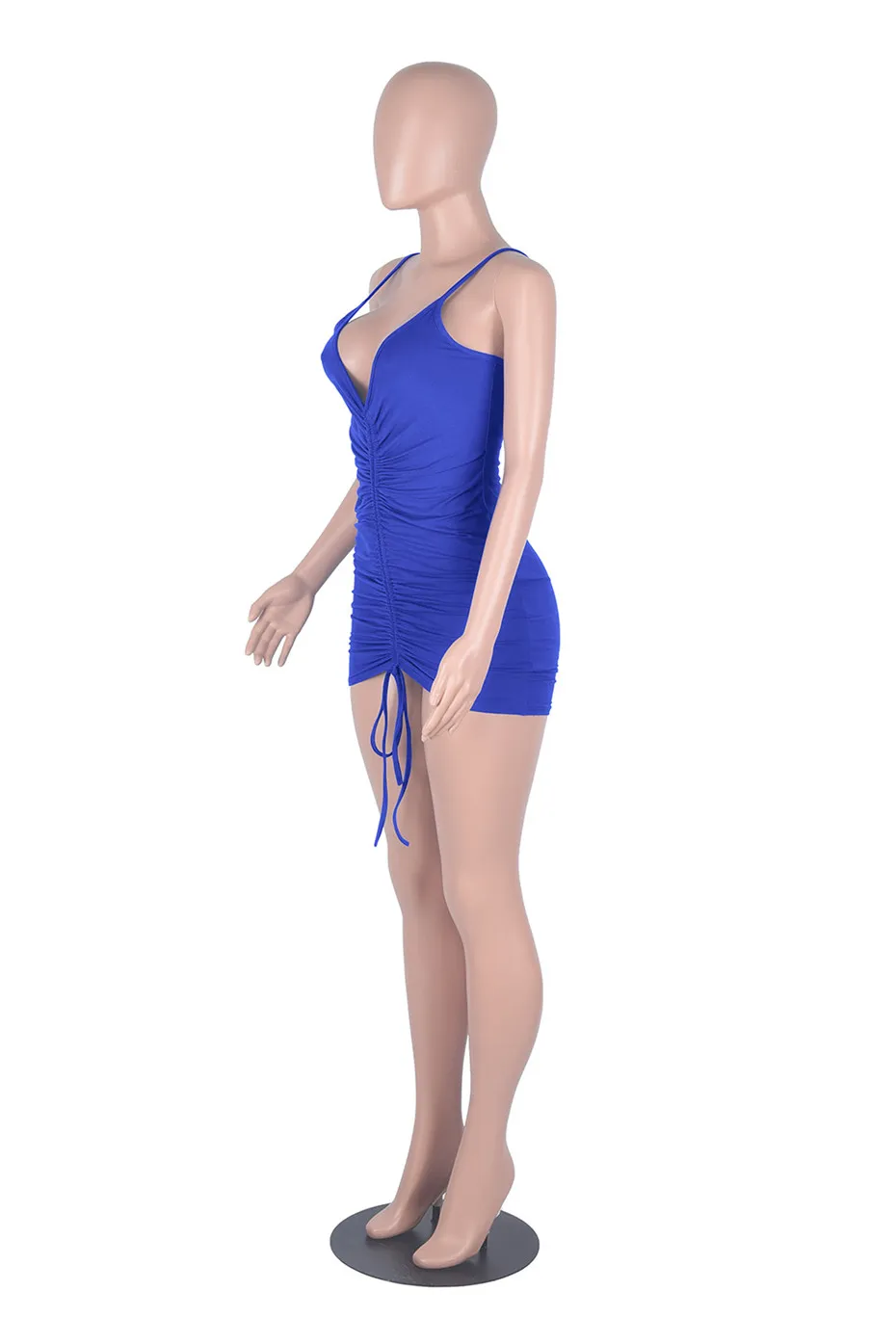 Artículos al por mayor Vestidos de verano para mujer Sexy Mini Gallus Bodycon Ropa Conjunto de una pieza Alta calidad Elegante Moda de lujo Sólido K0736