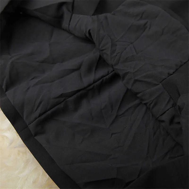 Primavera diseñadores Tweed Patchwork blusa y Aline falda traje mujer Oficina señora 2 piezas conjuntos a juego negro Twinset 210601
