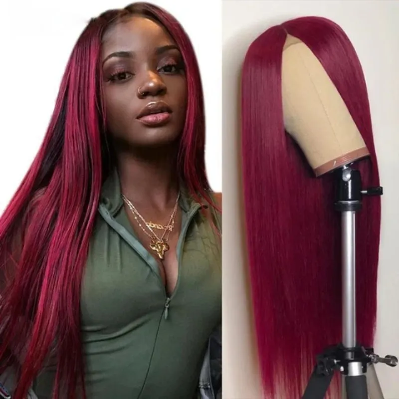 18 ~ 24 inches lång rak syntetisk peruk simulering mänskliga hår peruker hårstycken för vita och svarta kvinnor bf518ys