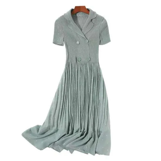 Neu eingetroffenes modisches Damenkleid im Sommerstil, modische Passform, Chiffon-Druck C5-586 210309