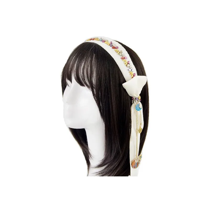 Fasce bohémien lussuose con nappe in rilievo Accessori da donna Fascia capelli Archi Fasce corone di fiori ragazze