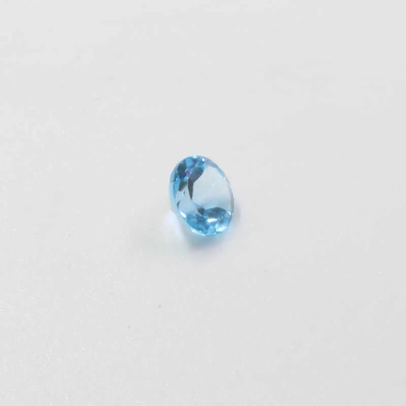 3 pezzi confezione topazio naturale pietra preziosa sciolta 4 mm topazio azzurro taglio rotondo gemma H1015