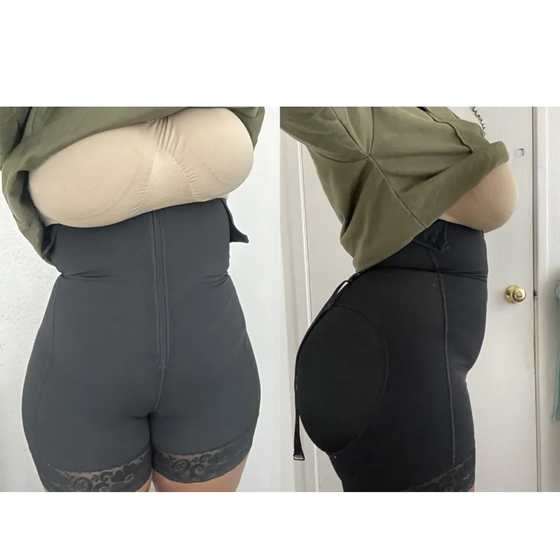 Full Body Shaper Bodysuit Shapewear för Kvinnor Tummy Control Butt Lifter Push Up Underbust Slimming Underkläder Gddles Corset Belt