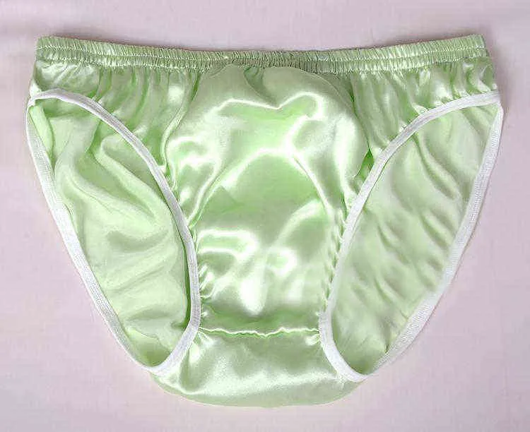 New Men's Silk Underwear Briefs 100% Mulberry Silk Shorts Male Silk Underwear Briefs Jockstrap H1214