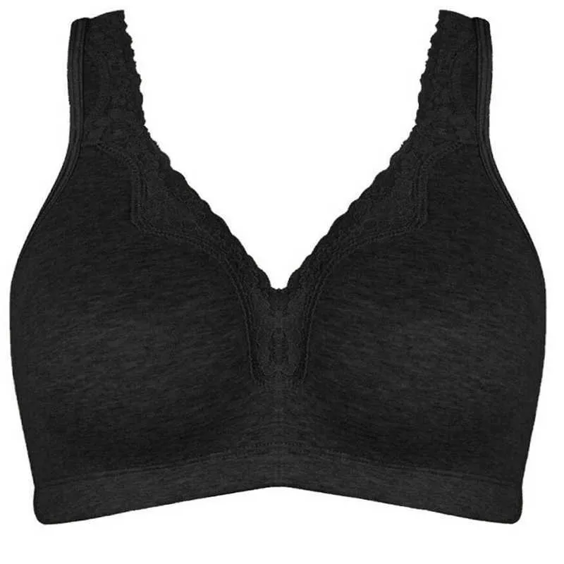 Damskie Bawełniane Bras Sexy Bielizna Topy Plus Rozmiar Bralette Duży Pełny Puchar Bezprzewodowa Brassiere Bielizna A B C D E F 210623