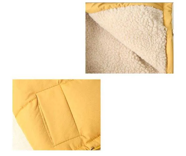 冬のベストキッズボーイズ幼児衣類幼児の袖の袖の固形色のターンダウンカラーは18歳の女の子2108129567886