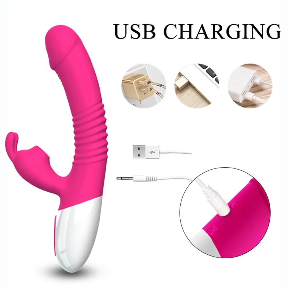 Gode vibrant 7*7 vitesses avec vibrateur suceur pour femme Strapon Anal stimulateur de clitoris vaginal vibrateurs jouets pour adultes et sexy