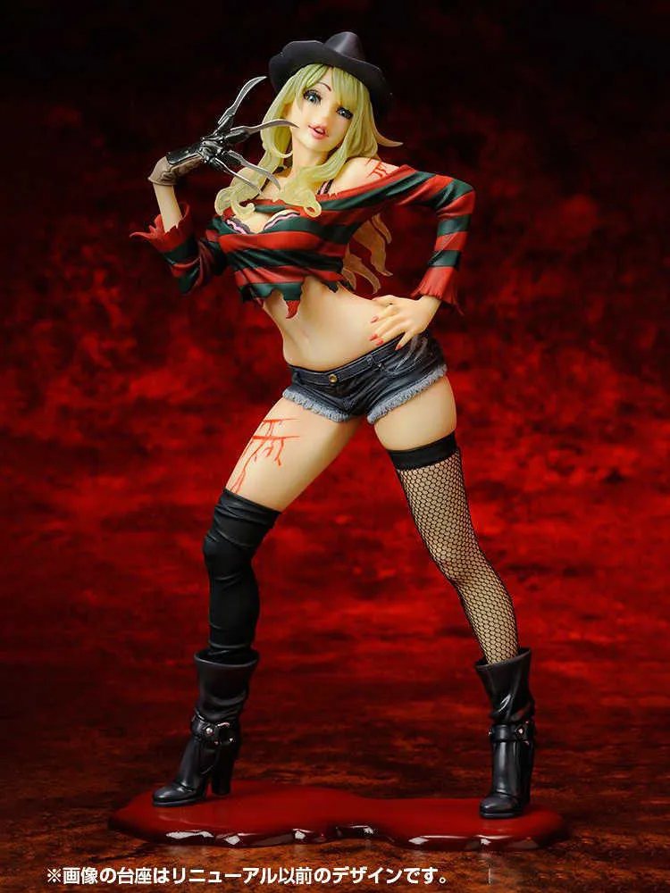 23 cm Freddy vs Jason Wersja żeńska PCV Akcja Figura anime horror bishojo Jason Voorhees 2nd Edition Model Figur