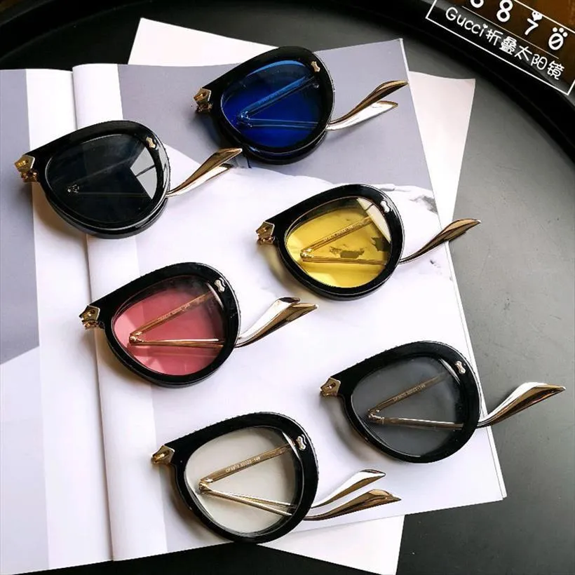 Toppkvalitet vikande metall diamant solglasögon kvinnor Italien varumärke designer luftfart solglasögon för kvinnliga män rensar ögonmewear235y