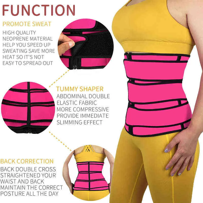 Colombie taille formateur Fajas femmes sueur ceinture corps shaper corset minceur shapewear courbe shaper entraînement fitness gaine gaine 211029