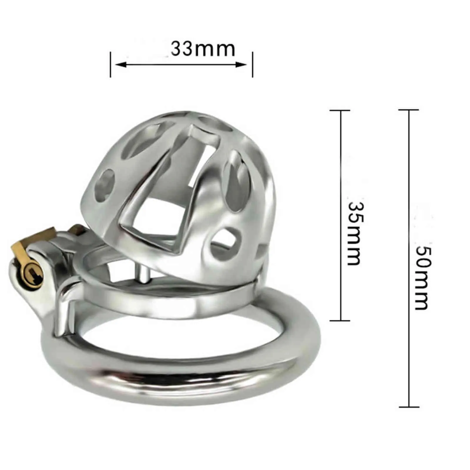 NXYCockrings dispositif de chasteté masculine en acier inoxydable manchon de pénis produit de sexe adulte cage à bite jeux pour adultes homme jouets anneau de verrouillage 1124