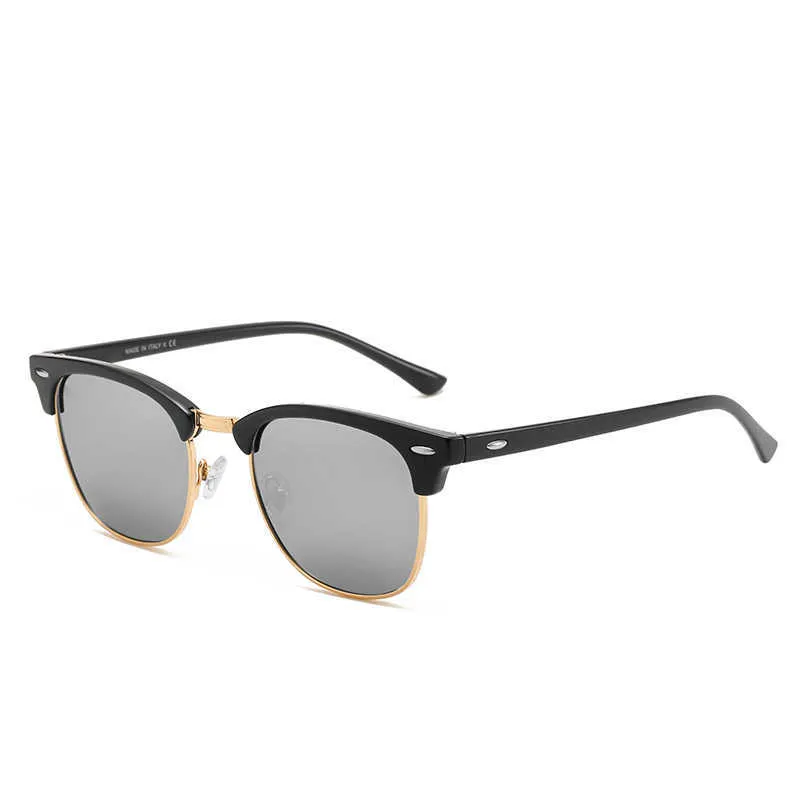 Солнцезащитные очки Элитный бренд Поляризованные дизайнерские мужские и женские солнцезащитные очки-пилоты UV400 Очки Металлическая оправа Поляроидные линзы Солнцезащитные очки243L