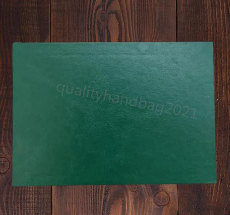 Projektant Rolexables Topquality Zielone pudełka zegarek Oryginalne papiery do papieru do karty Pudełka prezentowe torebka dla 116660 116710 116520 116613254r