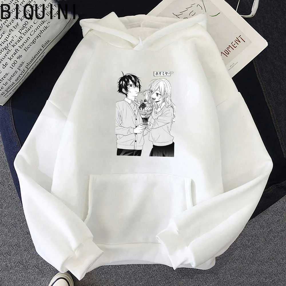 Anime Horimiya Hori and Miyamura Hoodies Women 2021 Spring Fashion Sweatshirts Men Unisex Couple Clothes Korean Tops Streetwears Y0820