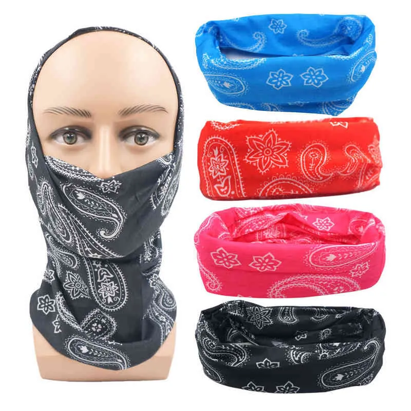 Printed Tadpole Bandanas Cycling Sunscreen Scarf Outdoor Fishing Bandana Magic Bicycle Cover Headband For Women Gifts Y1229