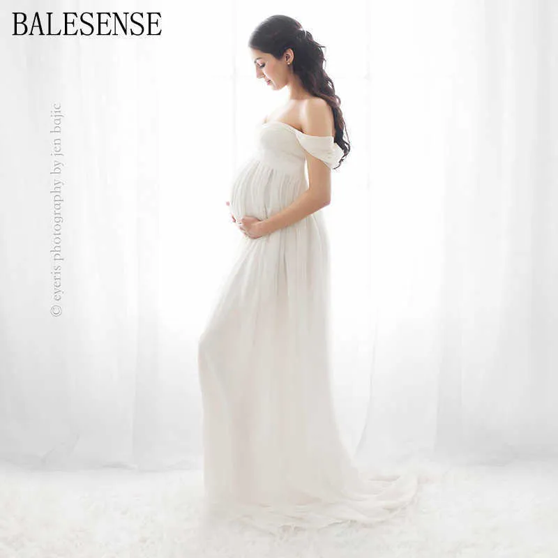 Lace Maternity Dress For Photography Sexy Off Shoulder Front Split Pregnancy Dress Pregnant Women Maternity Gown PhotoShoot