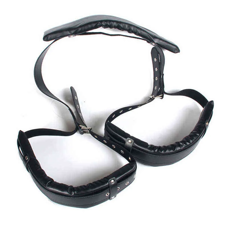 Bondage Open Leg Sex Swing Ceinture en cuir jouets sexuels pour couples épandeur de jambe posture de poussée BDSM bondage fées Sangles outils 1123