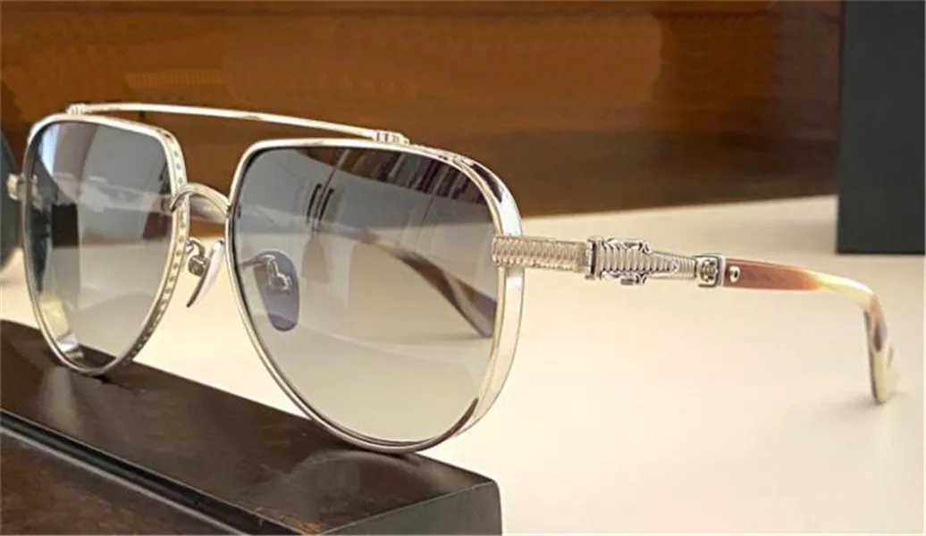 Vintage moda okularów przeciwsłonecznych można jeść pilotażową metalową ramę retro obfity styl wszechstronny na zewnątrz UV400 Ochronne okulary to267a