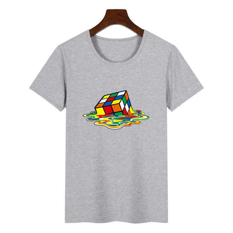 女性用のビッグバン理論キューブグラフィックティーシャツ、ファムファニーハラジュクTシャツ韓国トップカワイイストリートウェアギフトL231225