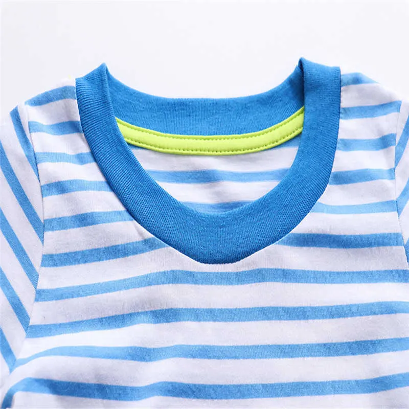 Toddler Summer shirts Boys Rocket Print Cotton Children ees ops Kids Clothing Brand Arrival ees Fashion 210529