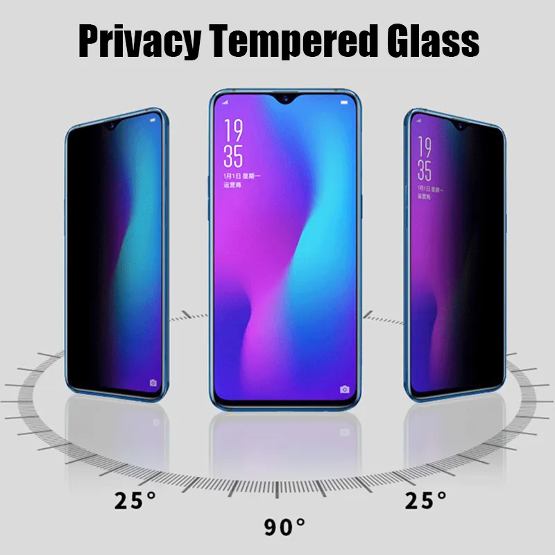 Vidrio templado de privacidad para Xiaomi Mi CC9 Protector de pantalla antiespía para Xiaomi Mi Play Glass