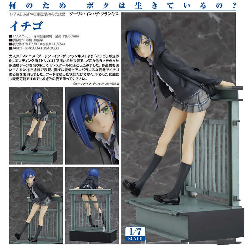 Anime chéri dans le Franxx Ichigo PVC Action Figure jouet 22cm Figure jouet green baluling sigle Model toys Collection Doll Gift Q0728595601