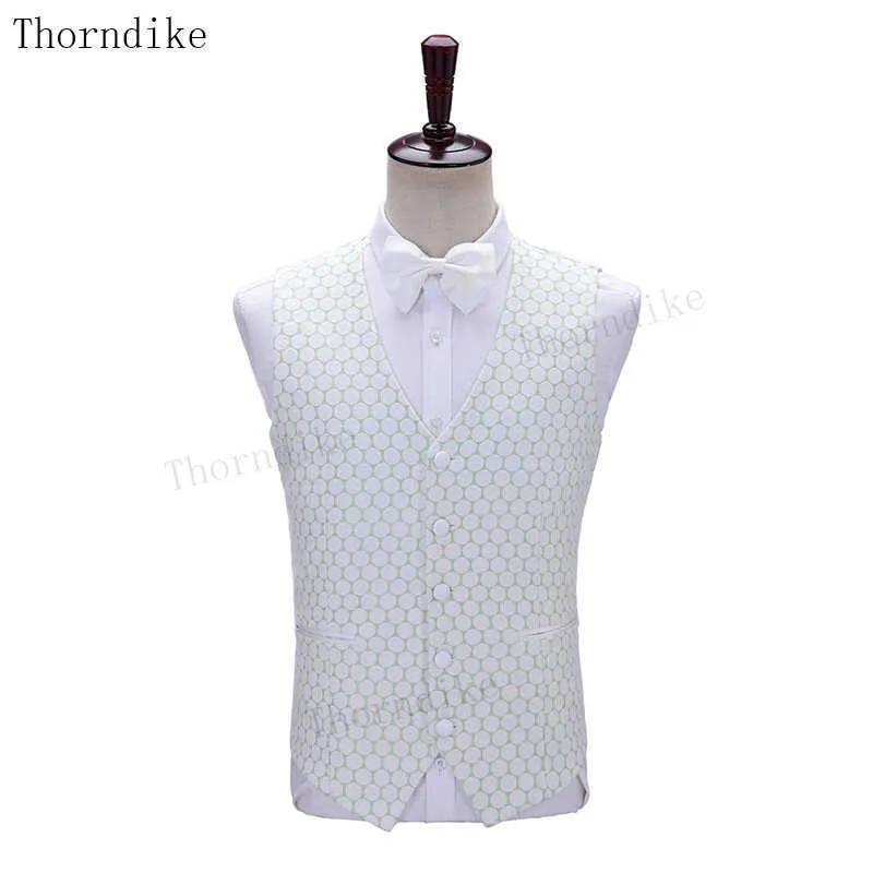 Thorndike 2021 nya män senaste design kostym blazers väst byxor skräddarsydda kostymer tuxedo för bröllopsfest gentleman t1101 x0909