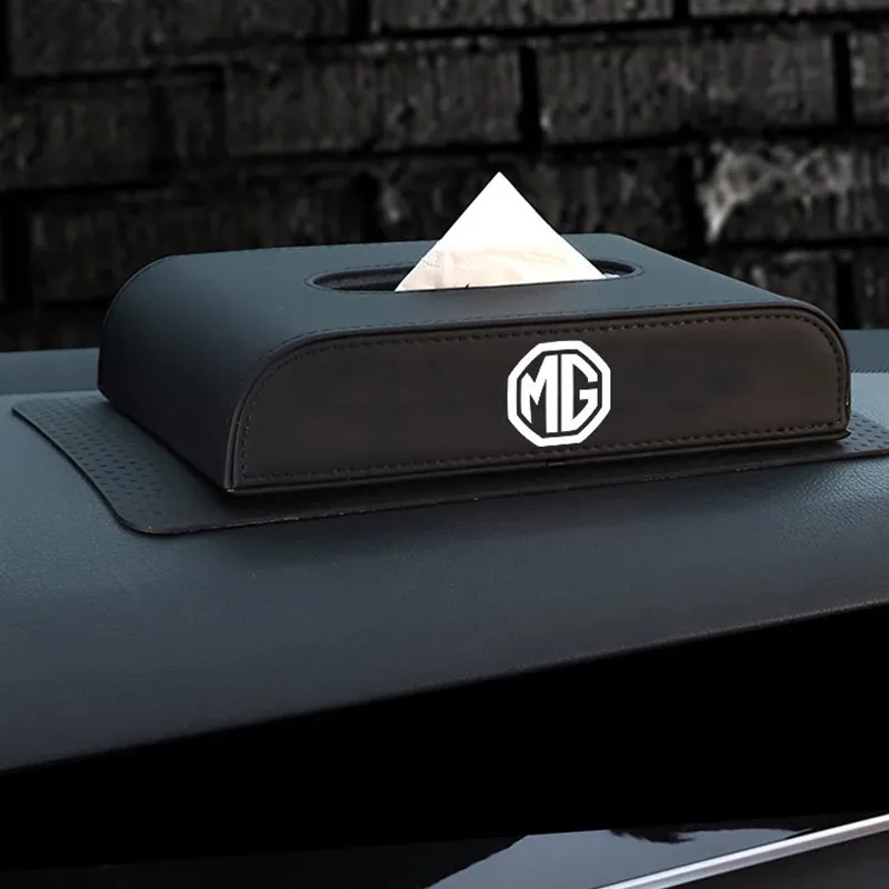 Car Tissue Box Towel Sets Sun Visor for MG 550 42 6 ZT 7 3 ZR RX5 ZS 350 HS TF 5 GS GT Morris Garages Auto Interior Assessoires