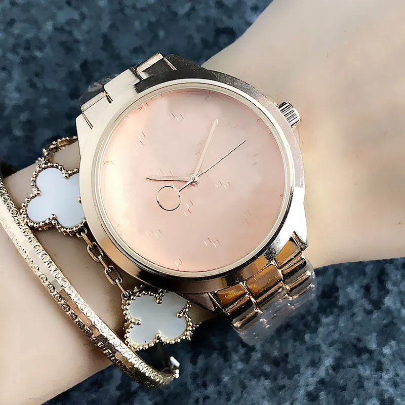 Popular Casual Top Brand quartz wrist Watch for Women Girl with metal steel band Watches G41239A