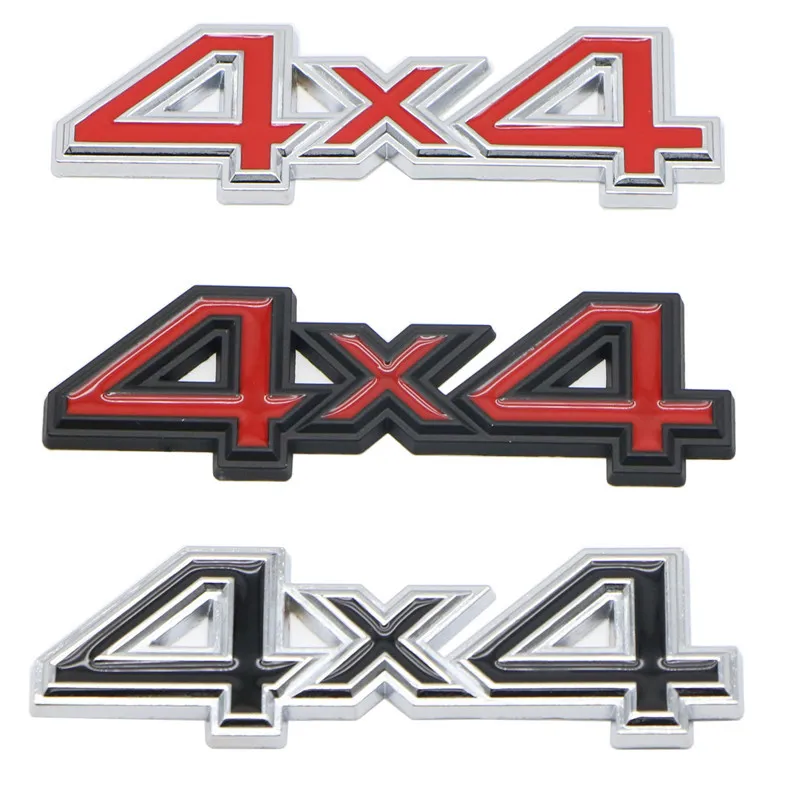 Car 3D 4x4 Stickers en métal et décalcomanies pour Jeep Wrangler Car Trunk Body Bodge Badge Stickers Accessoires8325365