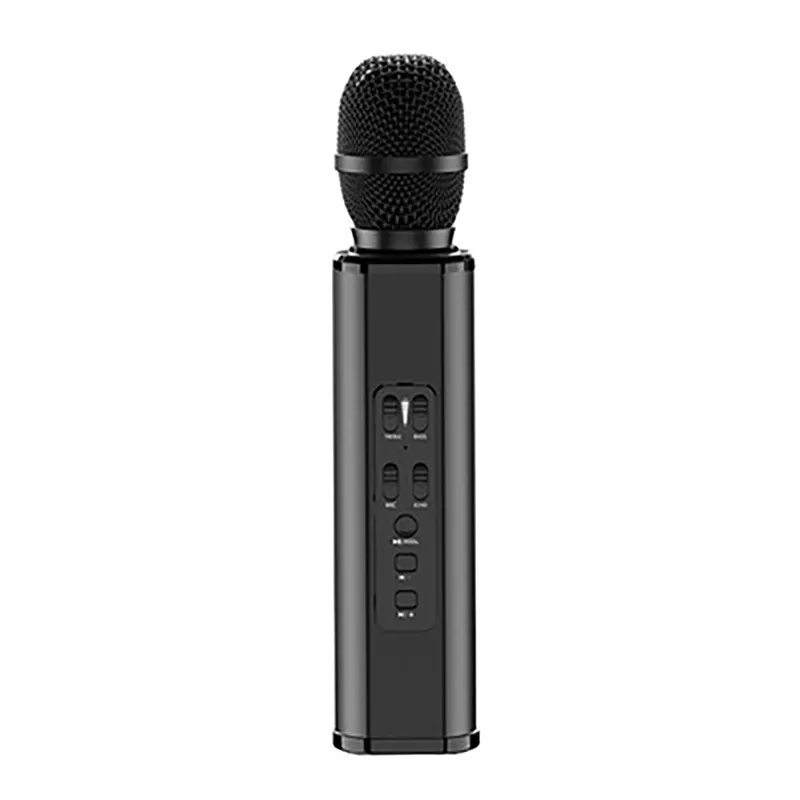 K6 Microphone karaoké Mini microphones à main sans fil Bluetooth avec haut-parleur pour chanter des interviews d'enregistrement 4 couleurs1541357