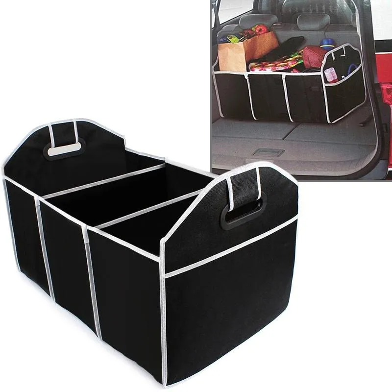 Gavetas de armazenamento Organizador de porta-malas de carro Brinquedos Recipientes Sacos Caixa Auto Interior Accessories298y