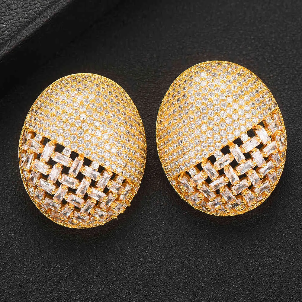 Soramoore fait à la main marque Noble luxe rond boucles d'oreilles bijoux pour femmes fête de mariage quotidien boucle d'oreille romantique magnifique cadeau