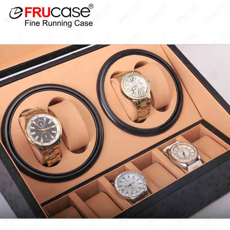 Frucase pu horloge winder voor horloges automatische winder 4 + 6