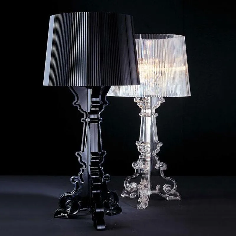 Italy Bourgie Acrylic Table Lamps Modern Simple Ghost Shadow Desk Lamp Home Living Room Bedroom Study Led Stand Light Fixtures154s