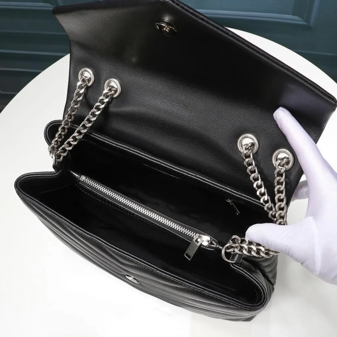 Mode Person Kette Clutch Tasche Luxus Designer Brieftasche hochwertiges Leder Messenger Schulter Dame dicky07502515