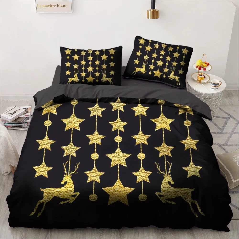 3D Jul Design Trevlig Case Duvet Quilt Cover Bedding Set Double King Queen Double Single Size Home Textile 210309