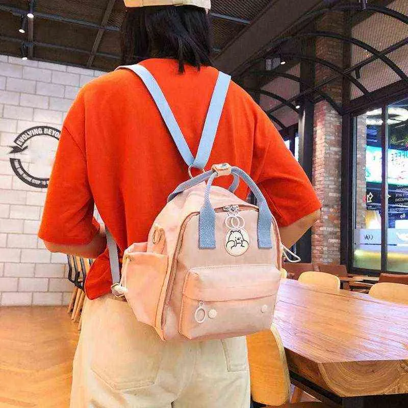 Tier Gedruckt Frauen Rucksack Wasserdichte Rucksack Mädchen Schulter Schule Taschen Mini Reise Rucksäcke Zipper Rucksack Bolsas Mochila Y1105