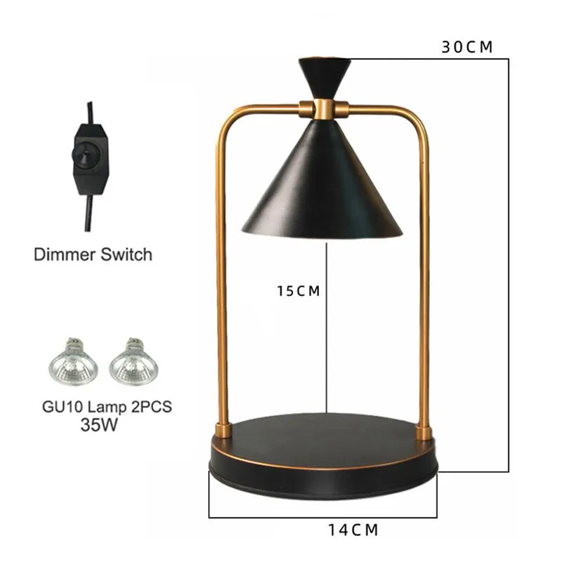 Candelabros Calentador Lámpara de fusión de cera eléctrica Linterna para fusión de arriba hacia abajo Quemador de cera Mesa Spa Club235r