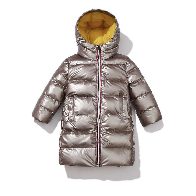 2020 nuovi bambini giacca invernale bambini ragazze oro argento ragazzi cappotto con cappuccio abbigliamento bambini outwear parka ragazze piumini cappotti H0910