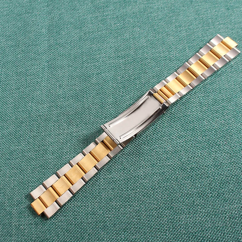 För rem 13mm 17mm 19mm 20mm rostfritt stål Watchband Curved End Bands Replacement Watches Accessories2859735
