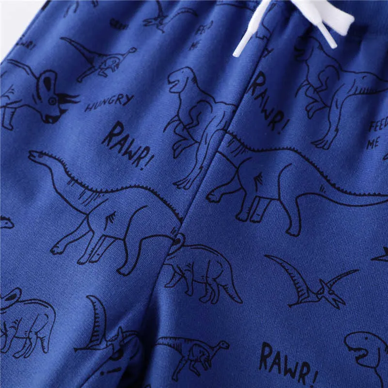 Jumping meters Arrival Sweatpants for Boys Girls Animals Print Long Pant Baby Trousers Kids Dinosaurs Pants 210529