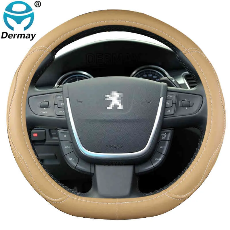 508 2010 ~ 2016 Coprivolante auto Accessori auto in pelle PU interni Spedizione veloce