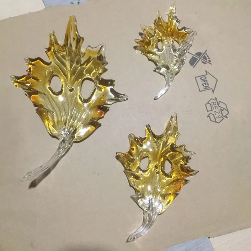 Murano vidro pingente lâmpadas de iluminação maple leaf itália designer el projeto lustre lâmpada luzes penduradas para decoração arte ambe263d