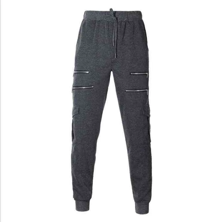 Moda nova camuflagem macacão macacão jogging calças calças sweatpants homens cargo calças H1223