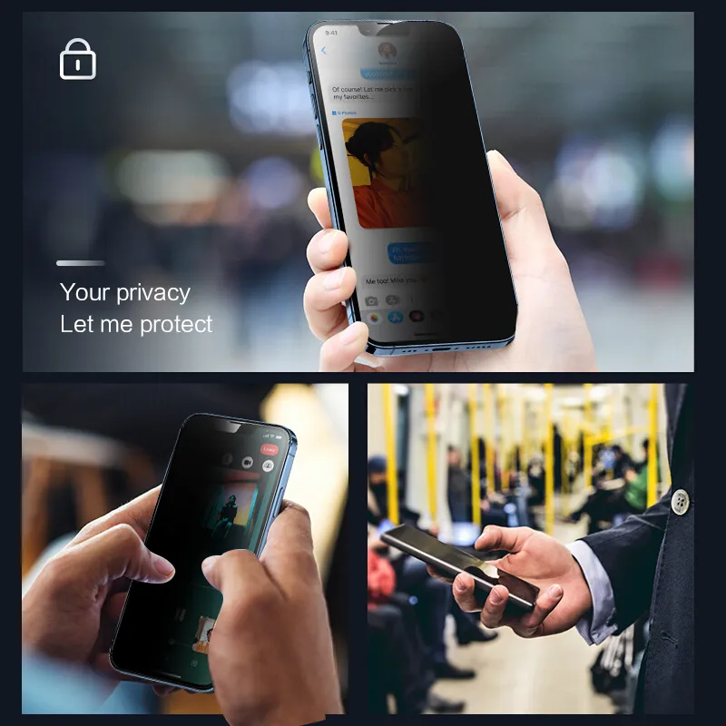 Protecteurs d'écran de confidentialité pour IPhone 13 Pro Max, verre trempé de protection adapté à I Phone 12 11 XS XR 7 8 Plus8688190